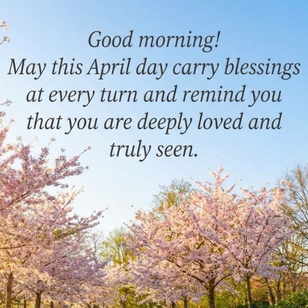 Good Morning April Blessings