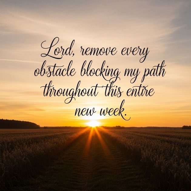 New Week Blessings Prayer