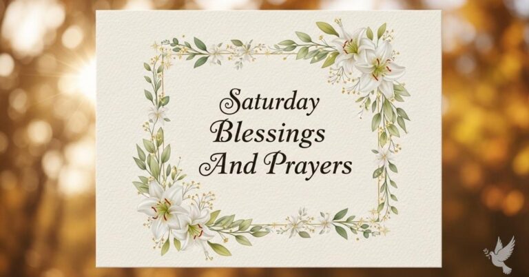 Saturday Blessings And Prayers