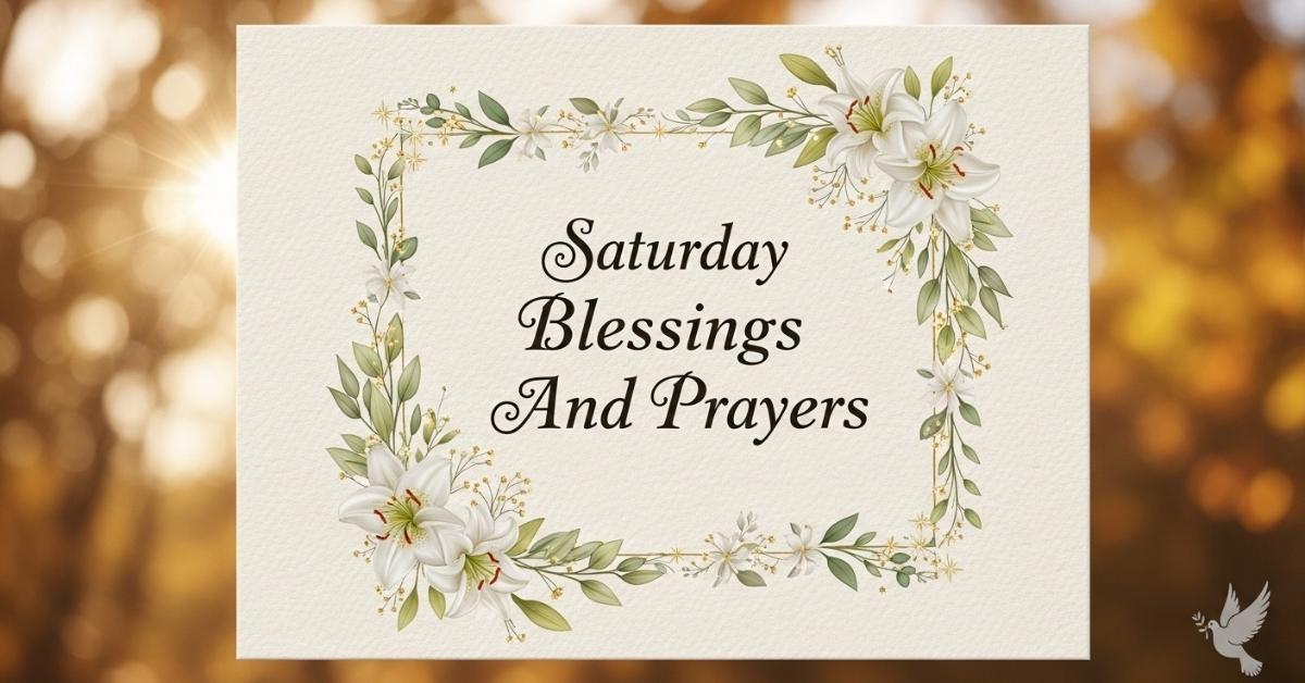 Saturday Blessings And Prayers