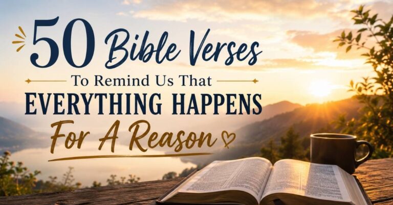 Bible Verses To Remind Us That Everything Happens For A Reason