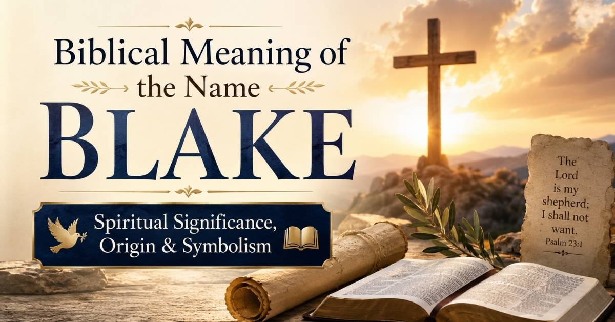 Biblical Meaning of the Name Blake