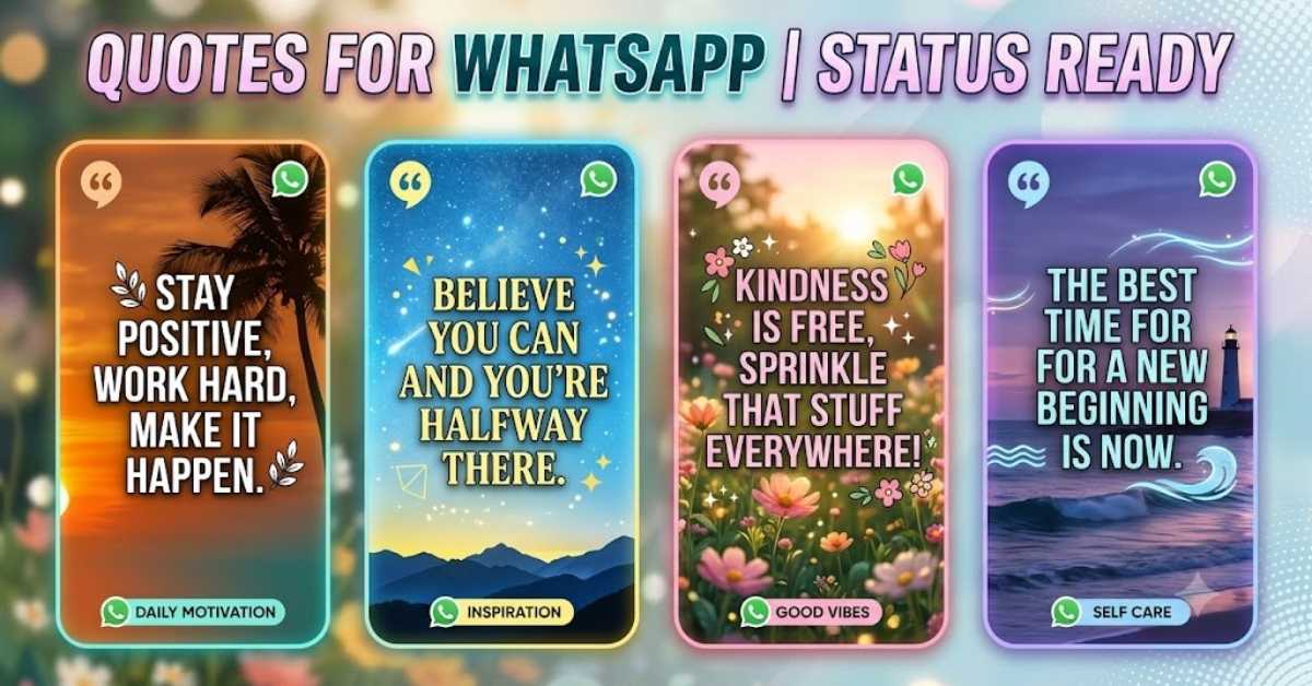 Quotes for WhatsApp Bio