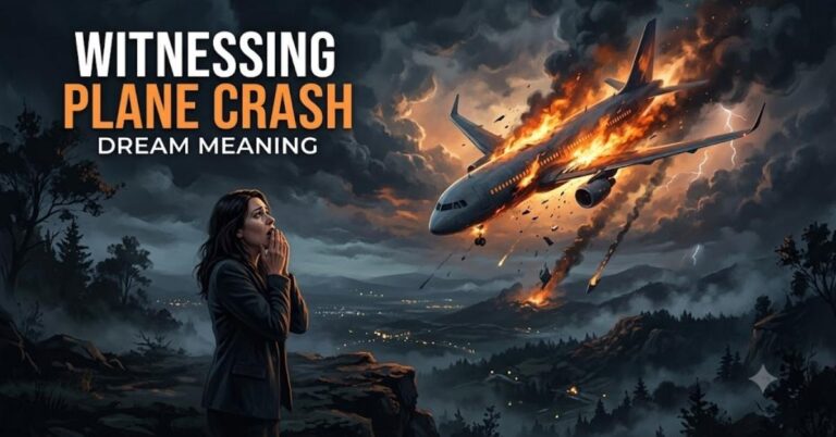 Witnessing Plane Crash Dream Meaning