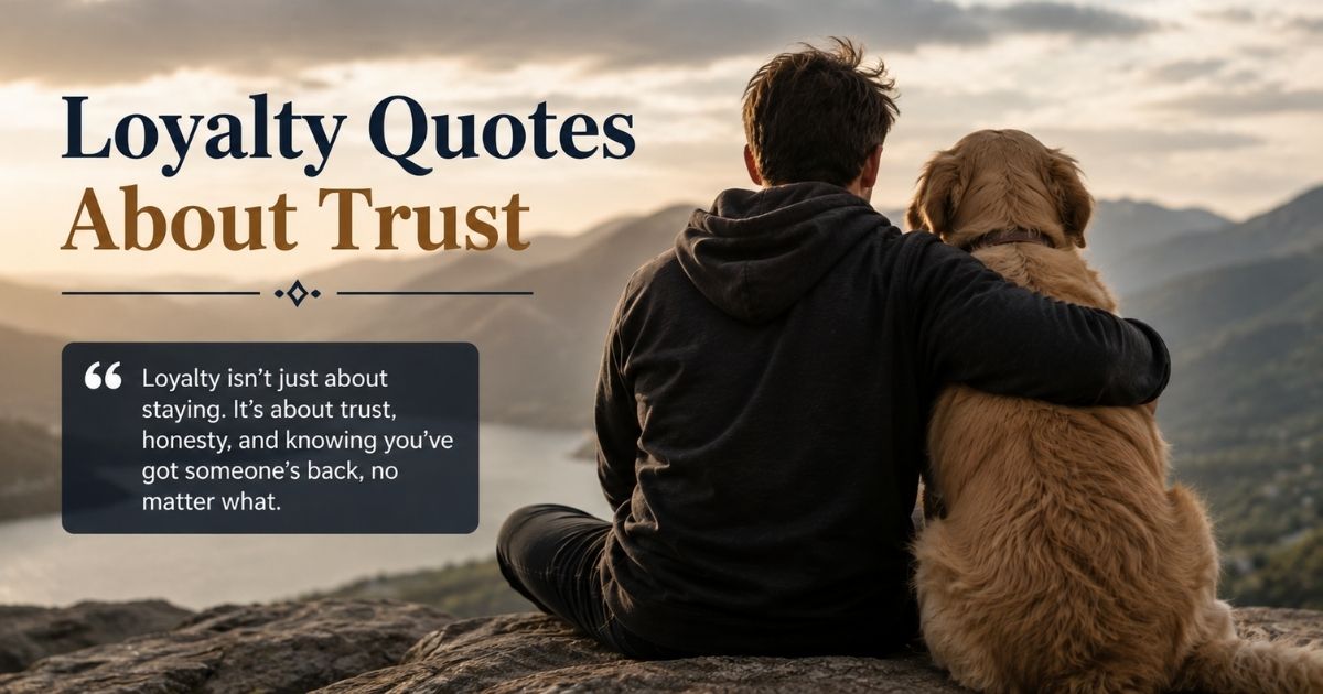Loyalty Quotes About Trust